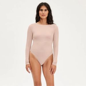 NWT S girlfriend collective Petal Ava Bateau Bodysuit Small
